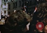 Image of civilians in street square Luxembourg, 1945, second 42 stock footage video 65675056170