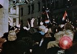 Image of civilians in street square Luxembourg, 1945, second 44 stock footage video 65675056170