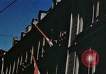 Image of civilians in street square Luxembourg, 1945, second 61 stock footage video 65675056170