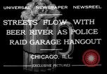 Image of police raid at garage Chicago Illinois USA, 1932, second 5 stock footage video 65675056184