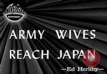 Image of wives Yokohama Japan, 1946, second 4 stock footage video 65675056210