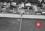 Image mât de drapeau cérémonie de mariage Coshocton Ohio USA, 1946, de la seconde 7 séquences d'archives historiques vidéo 65675056213