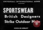 Standbild Sportswear fashion show Vereinigtes Königreich, 1952, aus Sekunde 1 historischem Filmmaterial Videoclip 65675056218