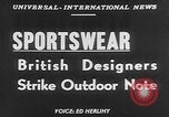 Standbild Sportswear fashion show Vereinigtes Königreich, 1952, aus Sekunde 6 historischem Filmmaterial Videoclip 65675056218
