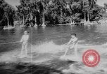 Image of water ski show Florida United States USA, 1957, second 10 stock footage video 65675056228