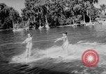 Image of water ski show Florida United States USA, 1957, second 11 stock footage video 65675056228