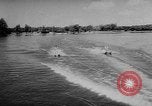 Image of water ski show Florida United States USA, 1957, second 15 stock footage video 65675056228