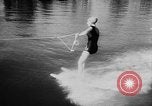 Image of water ski show Florida United States USA, 1957, second 43 stock footage video 65675056228