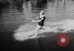 Image of water ski show Florida United States USA, 1957, second 49 stock footage video 65675056228
