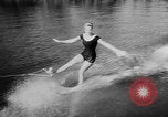 Image of water ski show Florida United States USA, 1957, second 53 stock footage video 65675056228