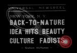 Image of vegetable facial beauty treatment New York United States USA, 1938, second 1 stock footage video 65675056262