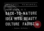 Image of vegetable facial beauty treatment New York United States USA, 1938, second 3 stock footage video 65675056262