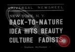 Image of vegetable facial beauty treatment New York United States USA, 1938, second 4 stock footage video 65675056262