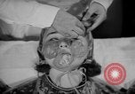 Image of vegetable facial beauty treatment New York United States USA, 1938, second 28 stock footage video 65675056262