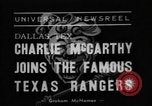 Standbild Charlie McCarthy Fort Worth Texas USA, 1938, aus Sekunde 6 historischem Filmmaterial Videoclip 65675056266