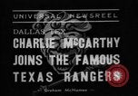 Standbild Charlie McCarthy Fort Worth Texas USA, 1938, aus Sekunde 7 historischem Filmmaterial Videoclip 65675056266