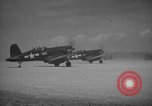 Image of F4U Corsairs aircraft of US 2nd Marine Aircraft Wing Okinawa Ryukyu Islands, 1944, second 22 stock footage video 65675056272