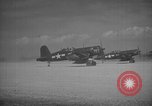 Image of F4U Corsairs aircraft of US 2nd Marine Aircraft Wing Okinawa Ryukyu Islands, 1944, second 27 stock footage video 65675056272
