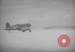 Image of F4U Corsairs aircraft of US 2nd Marine Aircraft Wing Okinawa Ryukyu Islands, 1944, second 33 stock footage video 65675056272