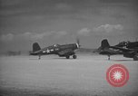 Image of F4U Corsairs aircraft of US 2nd Marine Aircraft Wing Okinawa Ryukyu Islands, 1944, second 37 stock footage video 65675056272