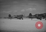Image of F4U Corsairs aircraft of US 2nd Marine Aircraft Wing Okinawa Ryukyu Islands, 1944, second 38 stock footage video 65675056272