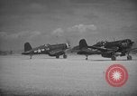 Image of F4U Corsairs aircraft of US 2nd Marine Aircraft Wing Okinawa Ryukyu Islands, 1944, second 39 stock footage video 65675056272