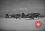 Image of F4U Corsairs aircraft of US 2nd Marine Aircraft Wing Okinawa Ryukyu Islands, 1944, second 40 stock footage video 65675056272