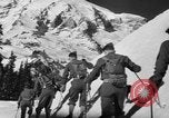 Image première patrouille de ski de l'US Army Mount Rainier Washington USA, 1940, de la seconde 10 séquences d'archives historiques vidéo 65675056282