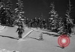 Image première patrouille de ski de l'US Army Mount Rainier Washington USA, 1940, de la seconde 25 séquences d'archives historiques vidéo 65675056282