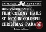 Image of Christmas parade Hollywood Los Angeles California USA, 1940, second 5 stock footage video 65675056286