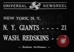 Image of Pro football match New York City USA, 1940, second 5 stock footage video 65675056289