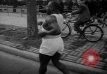 Image of Turkey Day annual ten mile walking race New York City USA, 1940, second 33 stock footage video 65675056290