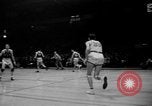 Image of basketball match New York City USA, 1940, second 20 stock footage video 65675056291