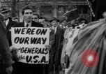 Image of parade of draftees Philadelphia Pennsylvania USA, 1940, second 43 stock footage video 65675056292