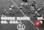Image of USC versus Notre Dame football South Bend Indiana USA, 1949, second 7 stock footage video 65675056303
