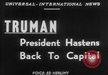 Standbild Präsident Harry Truman Washington DC USA, 1951, aus Sekunde 4 historischem Filmmaterial Videoclip 65675056306