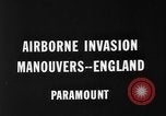 Standbild Airborne Invasion Manöver Vereinigtes Königreich, 1944, aus Sekunde 4 historischem Filmmaterial Videoclip 65675056363