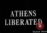 Immagine di Grecia liberata Atene GRECIA, 1944, secondo 4 filmato di repertorio 65675056373