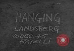 Immagine di Appendere nazista criminale di guerra Landsberg Germania, 1945, secondo 10 filmato di repertorio 65675056388
