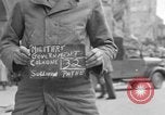 Image of German newspaper Cologne Germany, 1945, second 4 stock footage video 65675056407