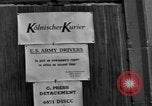 Image of German newspaper Cologne Germany, 1945, second 50 stock footage video 65675056407