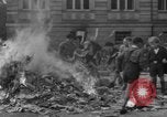 Image of German children burn Nazi materials Cologne Germany, 1945, second 31 stock footage video 65675056409