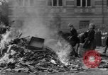 Image of German children burn Nazi materials Cologne Germany, 1945, second 39 stock footage video 65675056409