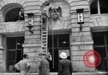 Image of Nazi emblem removed Cologne Germany, 1945, second 16 stock footage video 65675056410