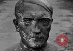 Image of Bronze bust of Adolf Hitler Cologne Germany, 1945, second 23 stock footage video 65675056411