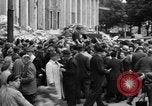 Image of German newspaper distribution Cologne Germany, 1945, second 23 stock footage video 65675056413