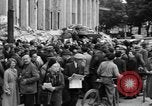 Image of German newspaper distribution Cologne Germany, 1945, second 29 stock footage video 65675056413