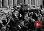 Image of German newspaper distribution Cologne Germany, 1945, second 32 stock footage video 65675056413