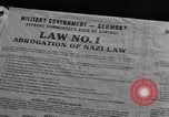 Image of Military Government notices Cologne Germany, 1945, second 32 stock footage video 65675056414