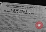 Image of Military Government notices Cologne Germany, 1945, second 33 stock footage video 65675056414